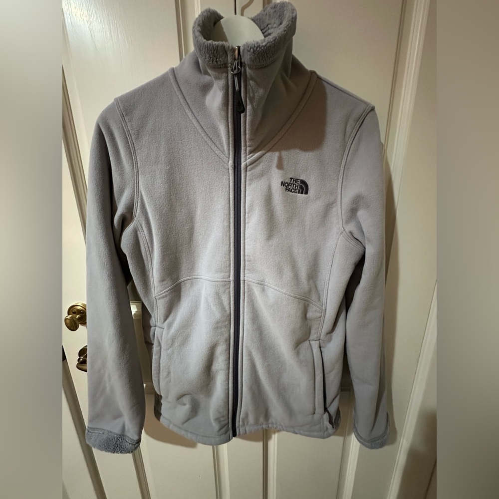 THE NORTH FACE Women’s Fleece Jacket Coat Sweater Medium in Gray